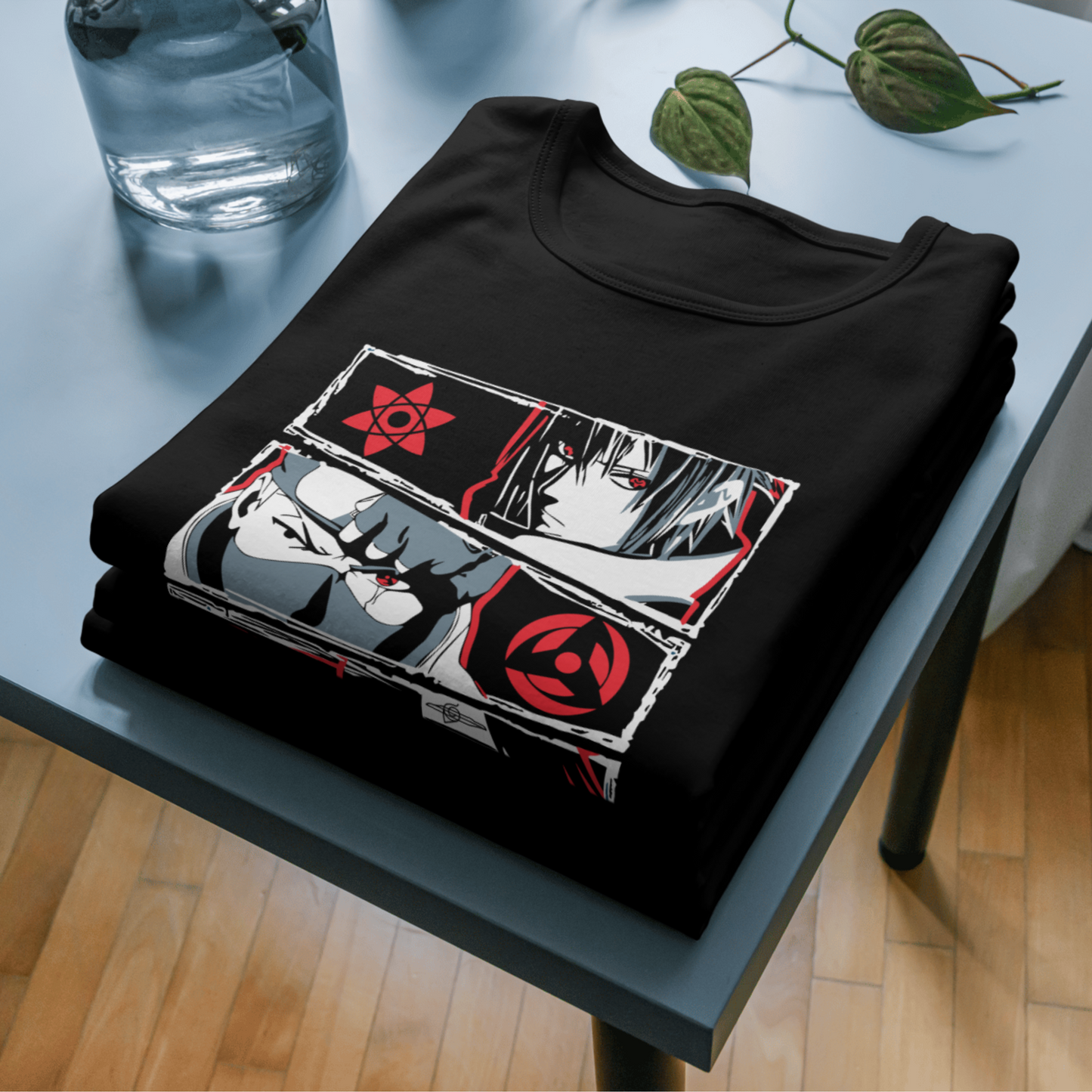 Red Reflection Black Tee