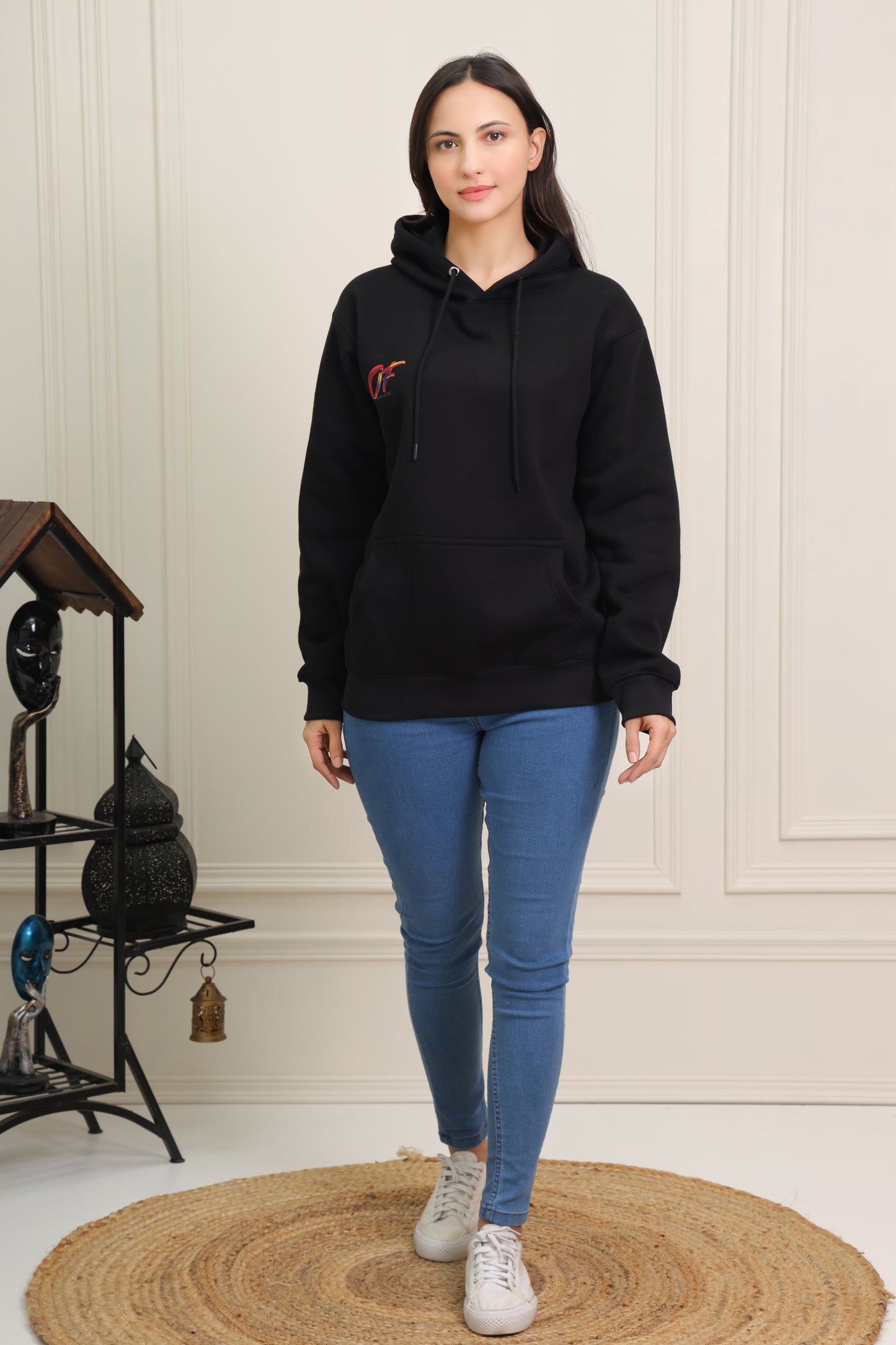 Crimson Warrior Black Hoodie