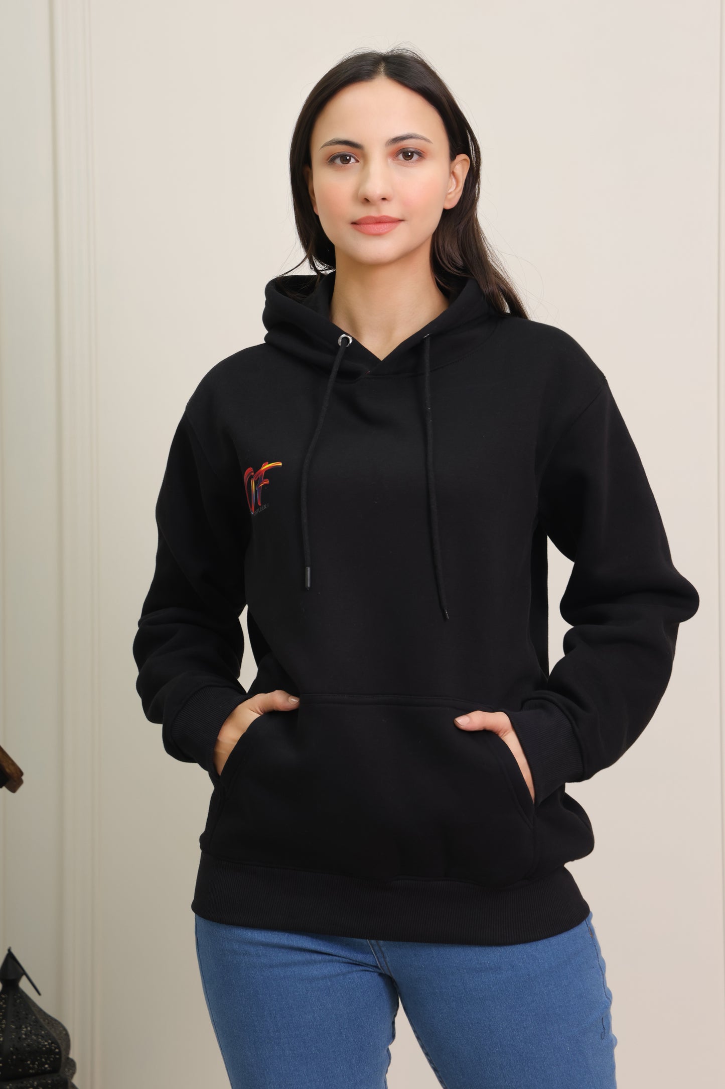 Crimson Warrior Black Hoodie