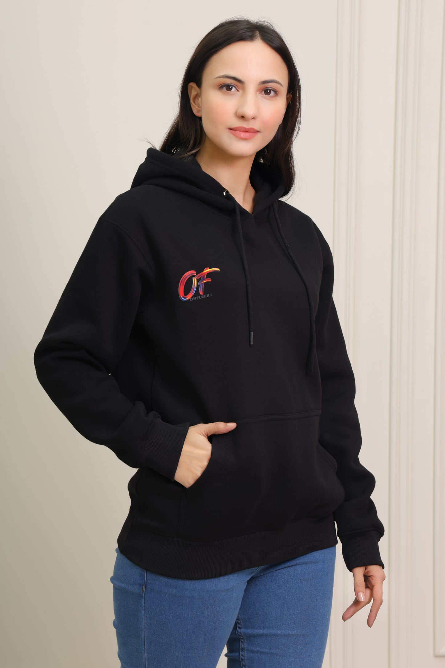 Crimson Warrior Black Hoodie