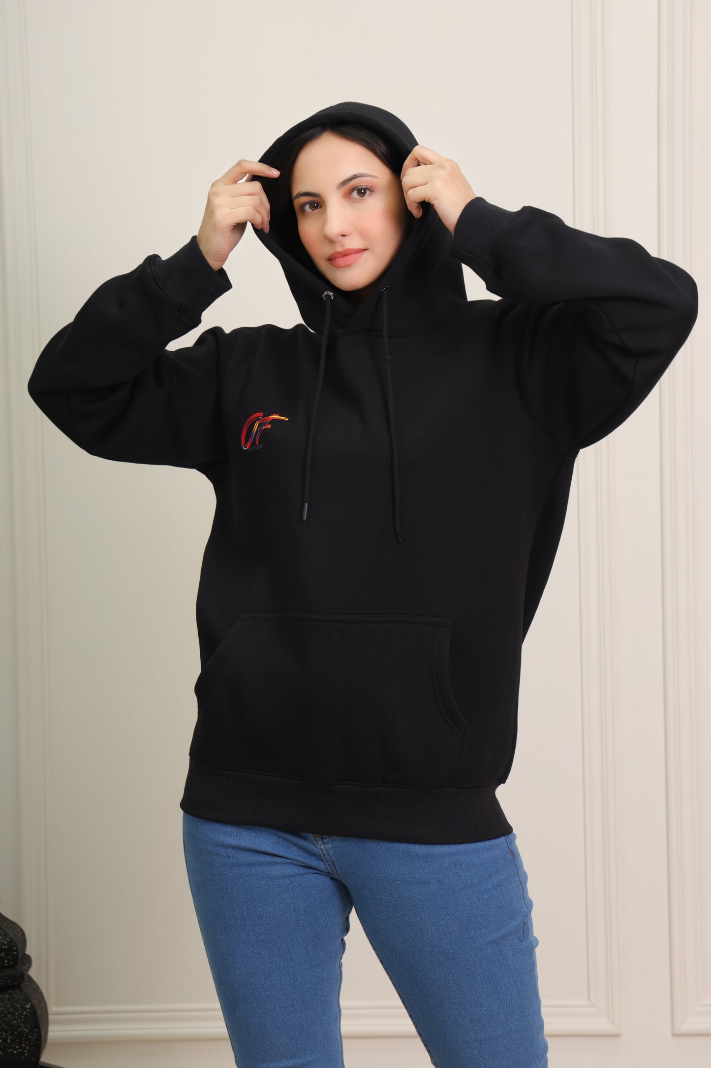 Crimson Warrior Black Hoodie