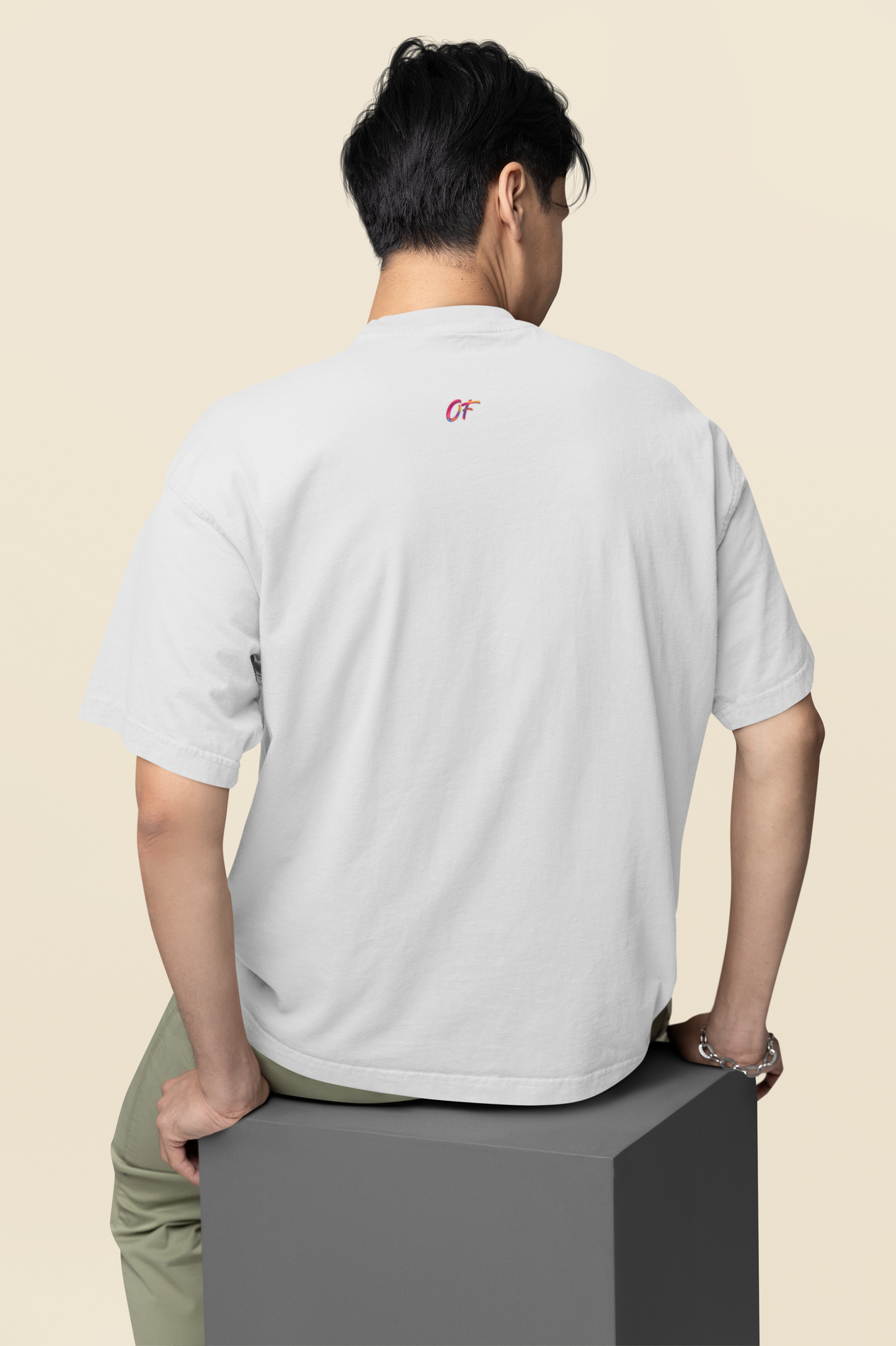 Supermen Print white Tee
