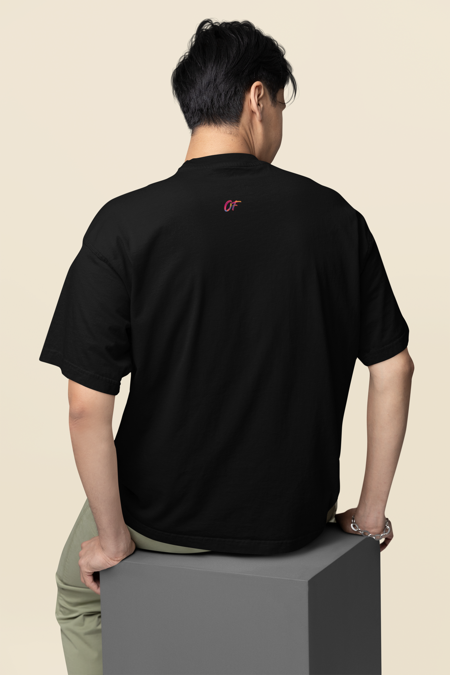 Red Reflection Black Tee