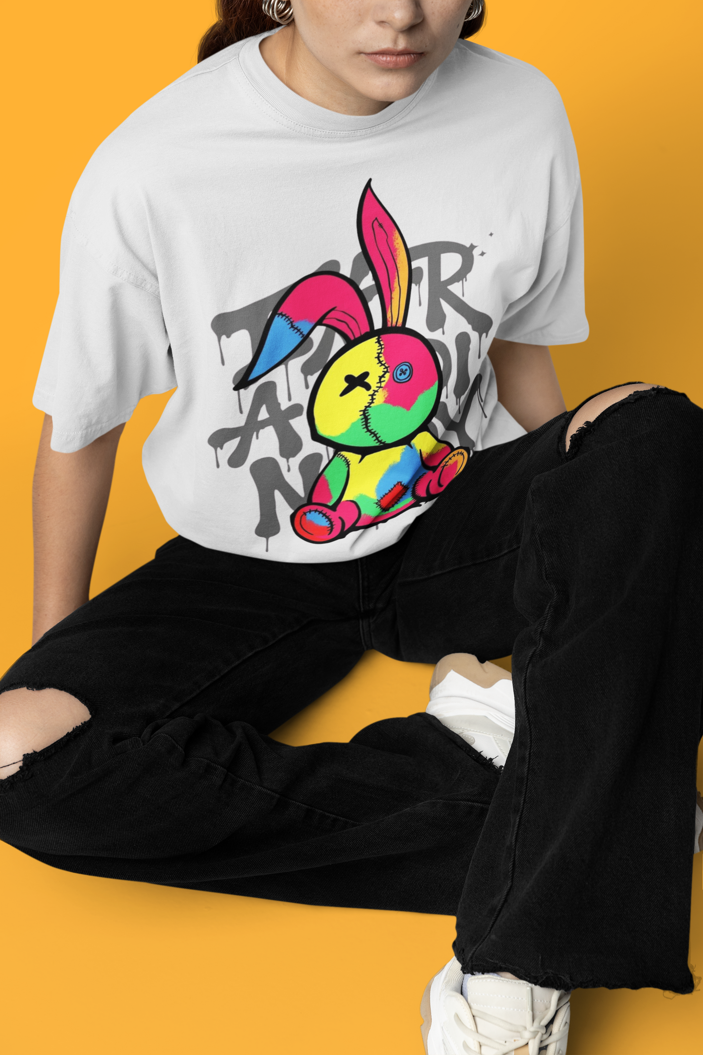 Dan Bunny Off White Tee
