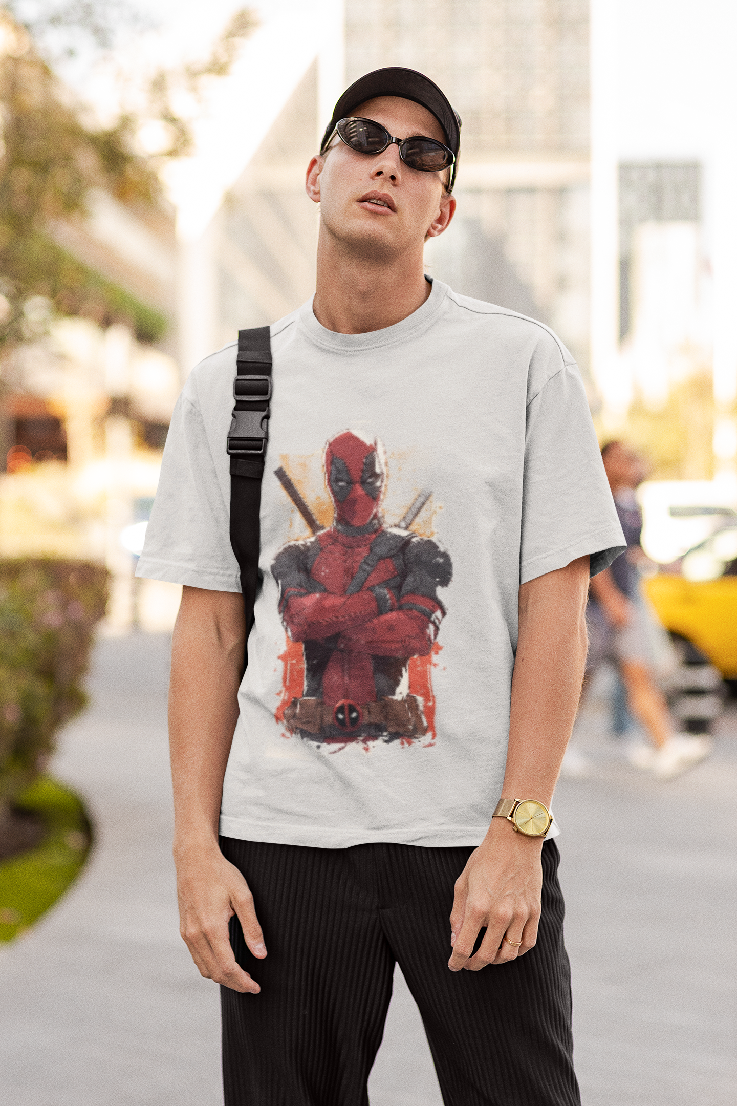 Deadpool Print white Tee