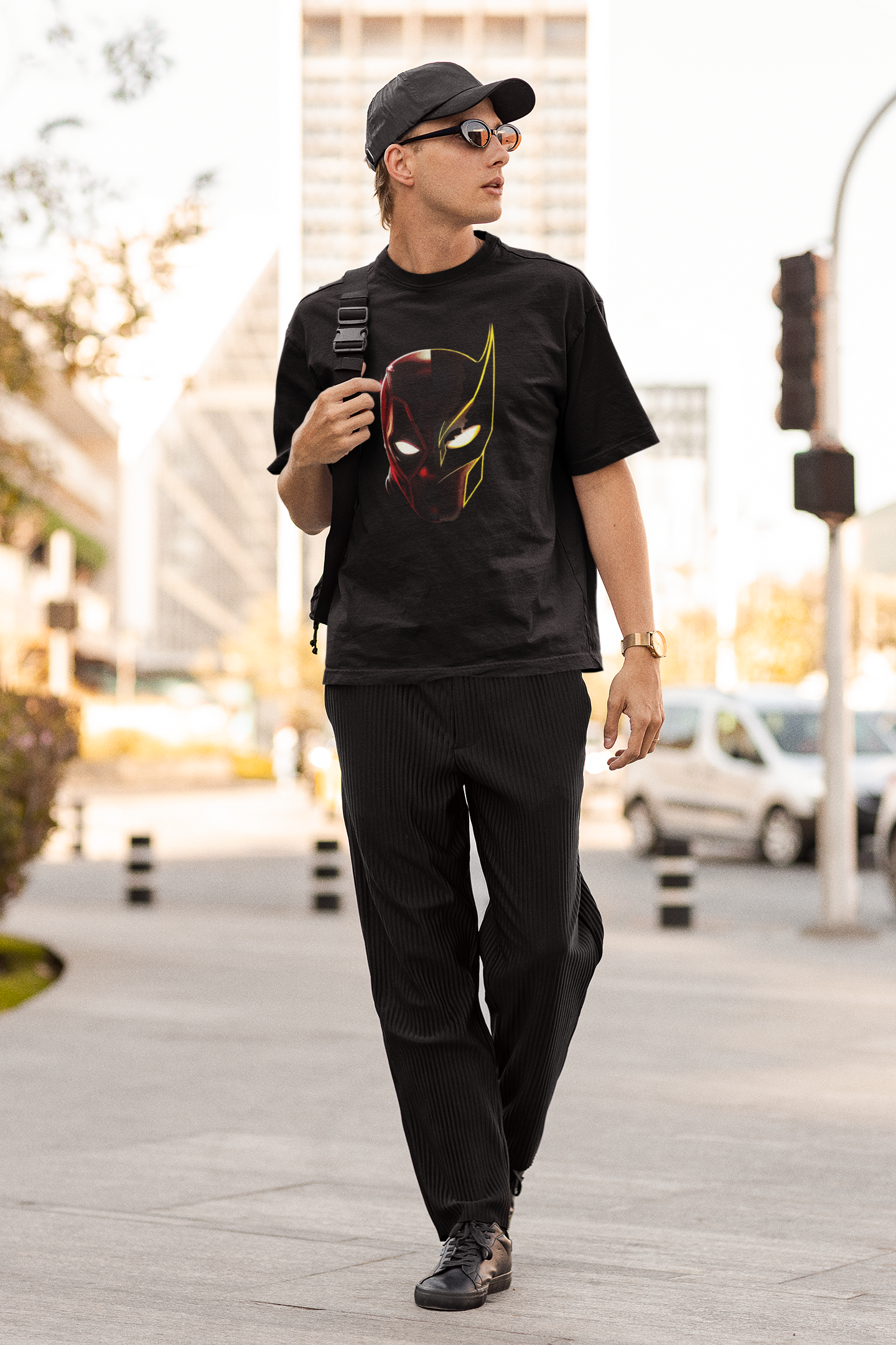 Ddpl & Wlvrn Print Black Tee