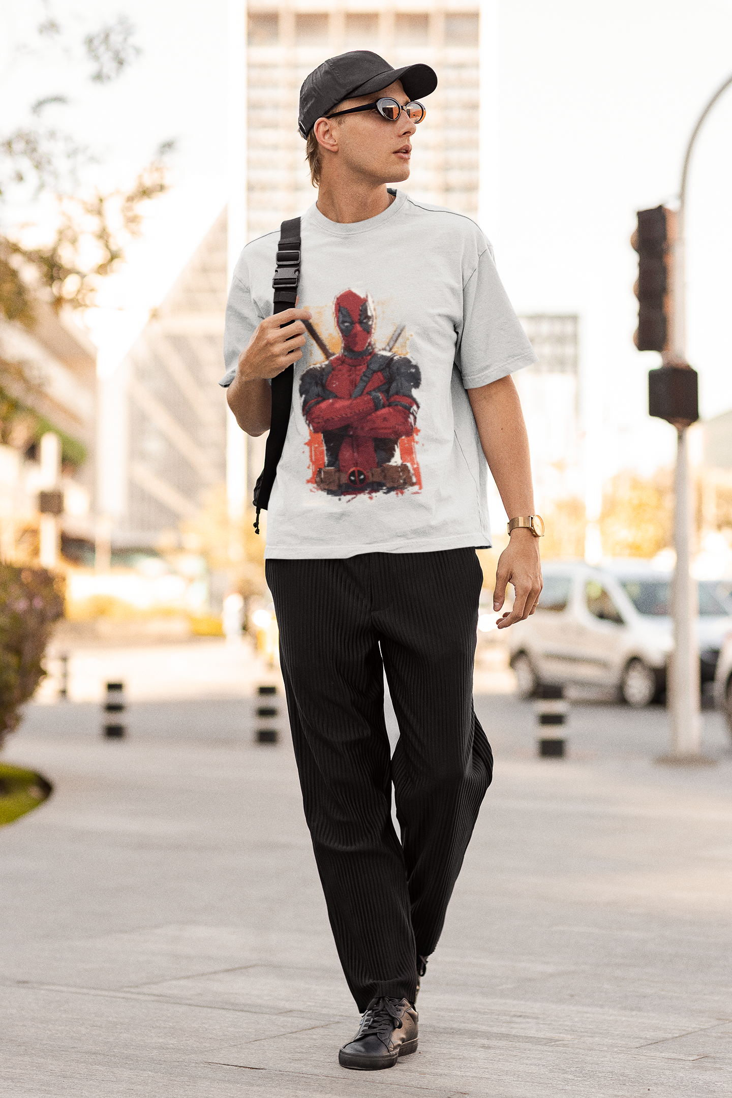 Deadpool Print white Tee