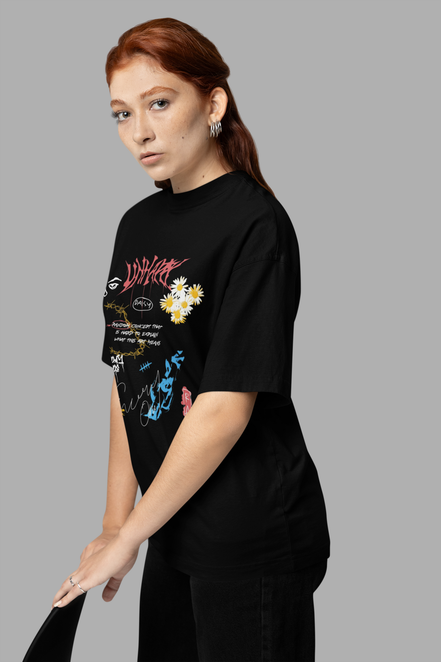 Daisy Chaos Unisex black Tee