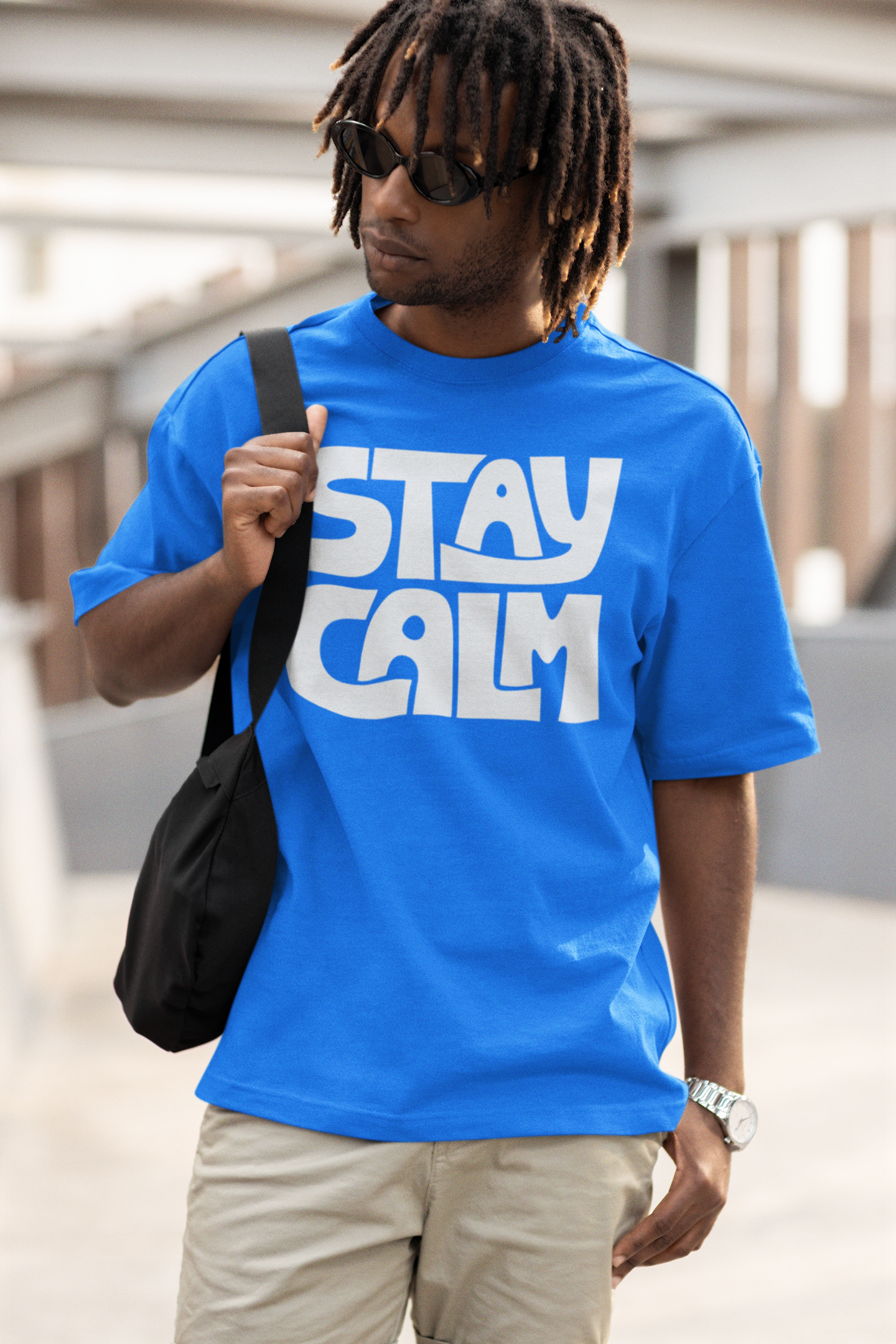 Stay Calm Blue Tee