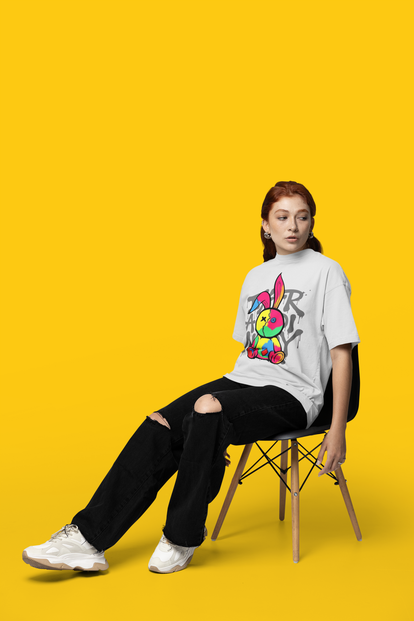 Dan Bunny Off White Tee