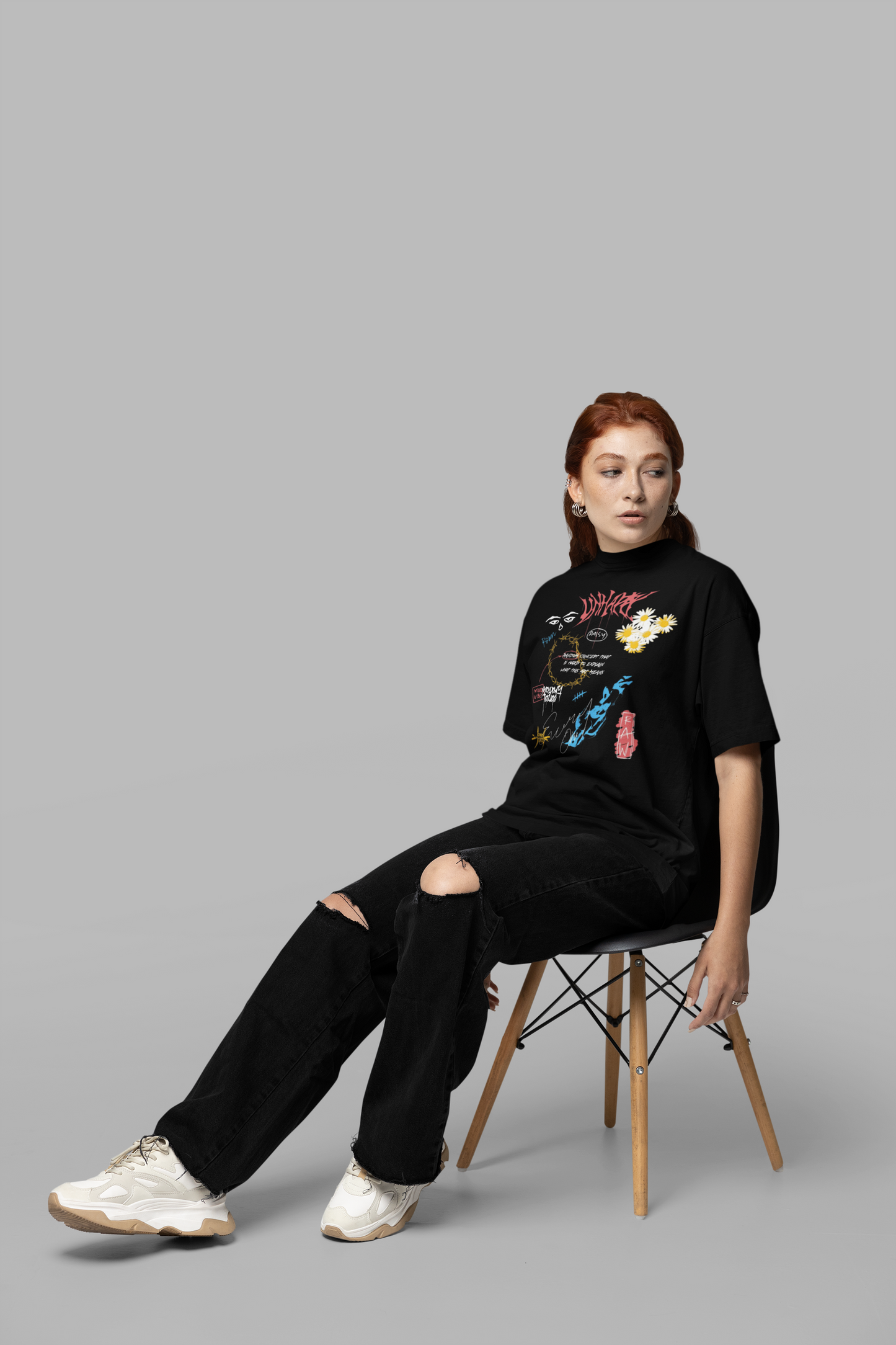 Daisy Chaos Unisex black Tee