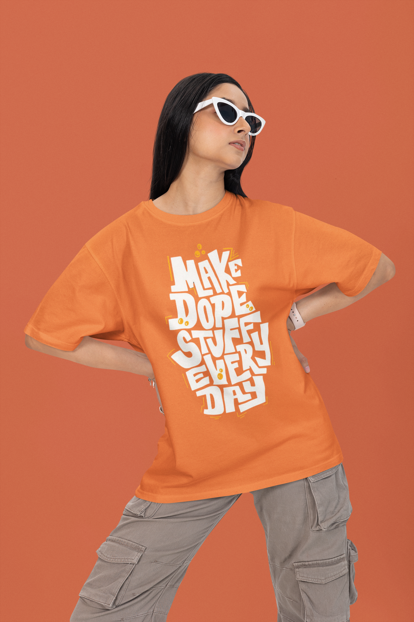 Make It Dope Orange Tee