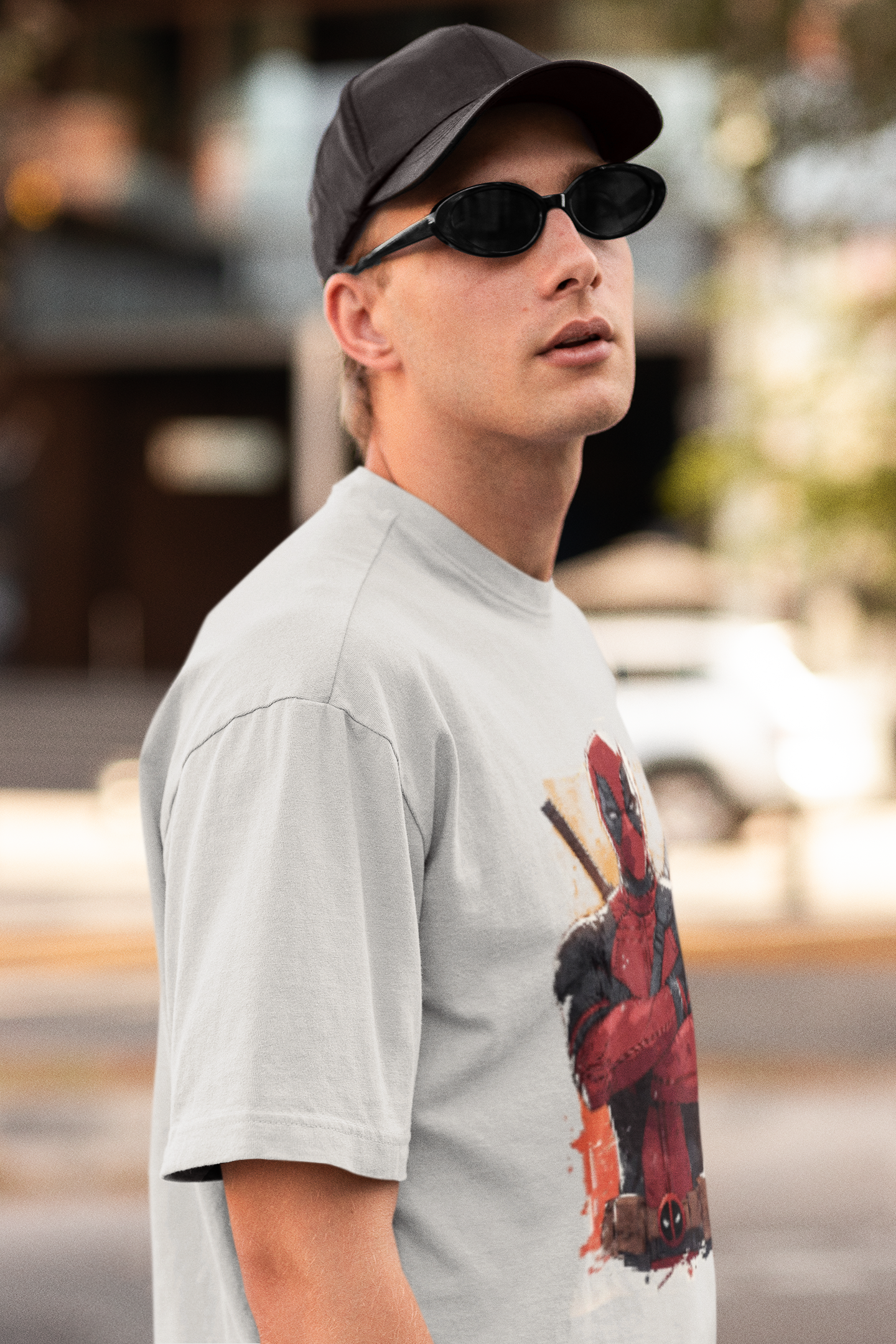 Deadpool Print white Tee