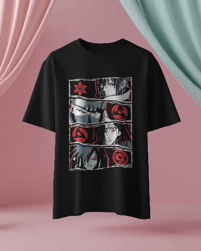 Red Reflection Black Tee