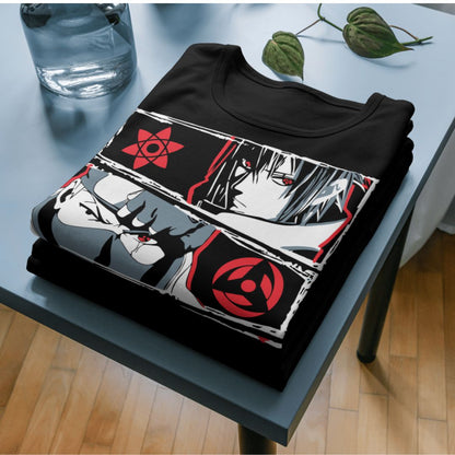 Red Reflection Black Tee