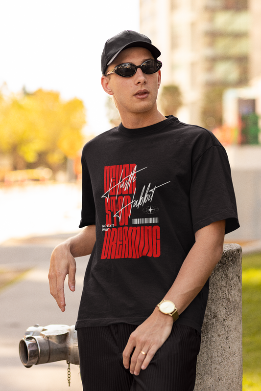 Never Stop Black tee