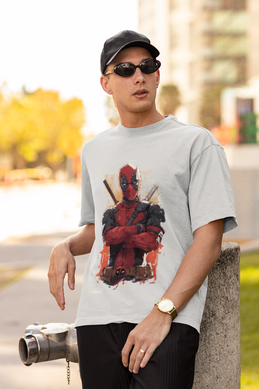 Deadpool Print white Tee