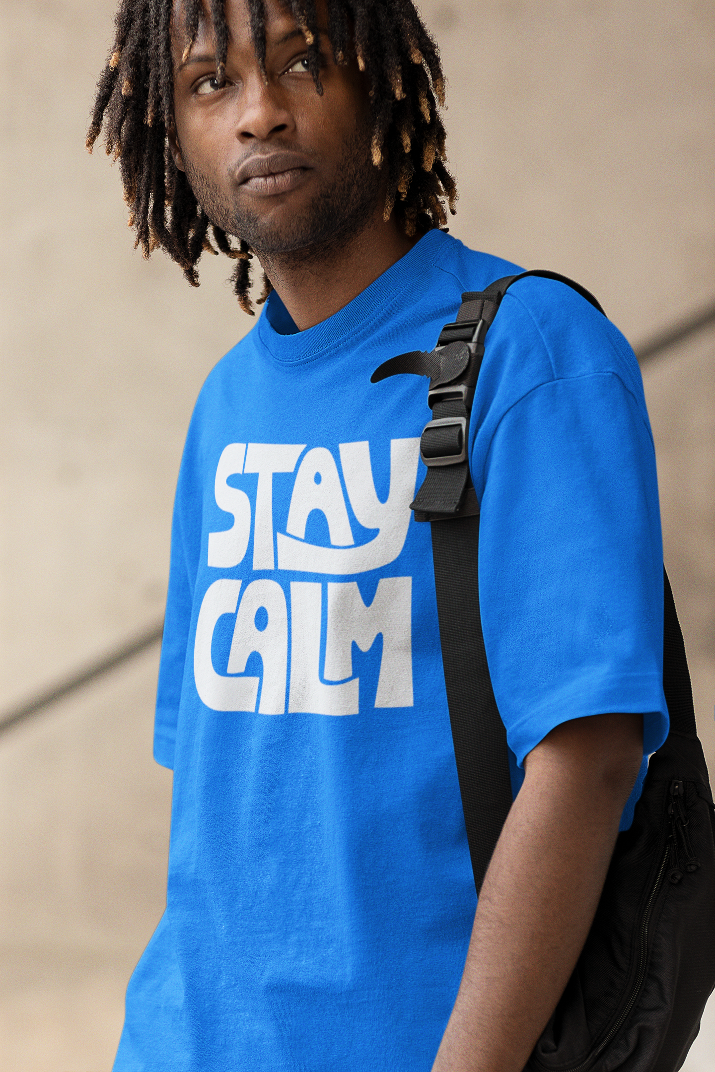 Stay Calm Blue Tee