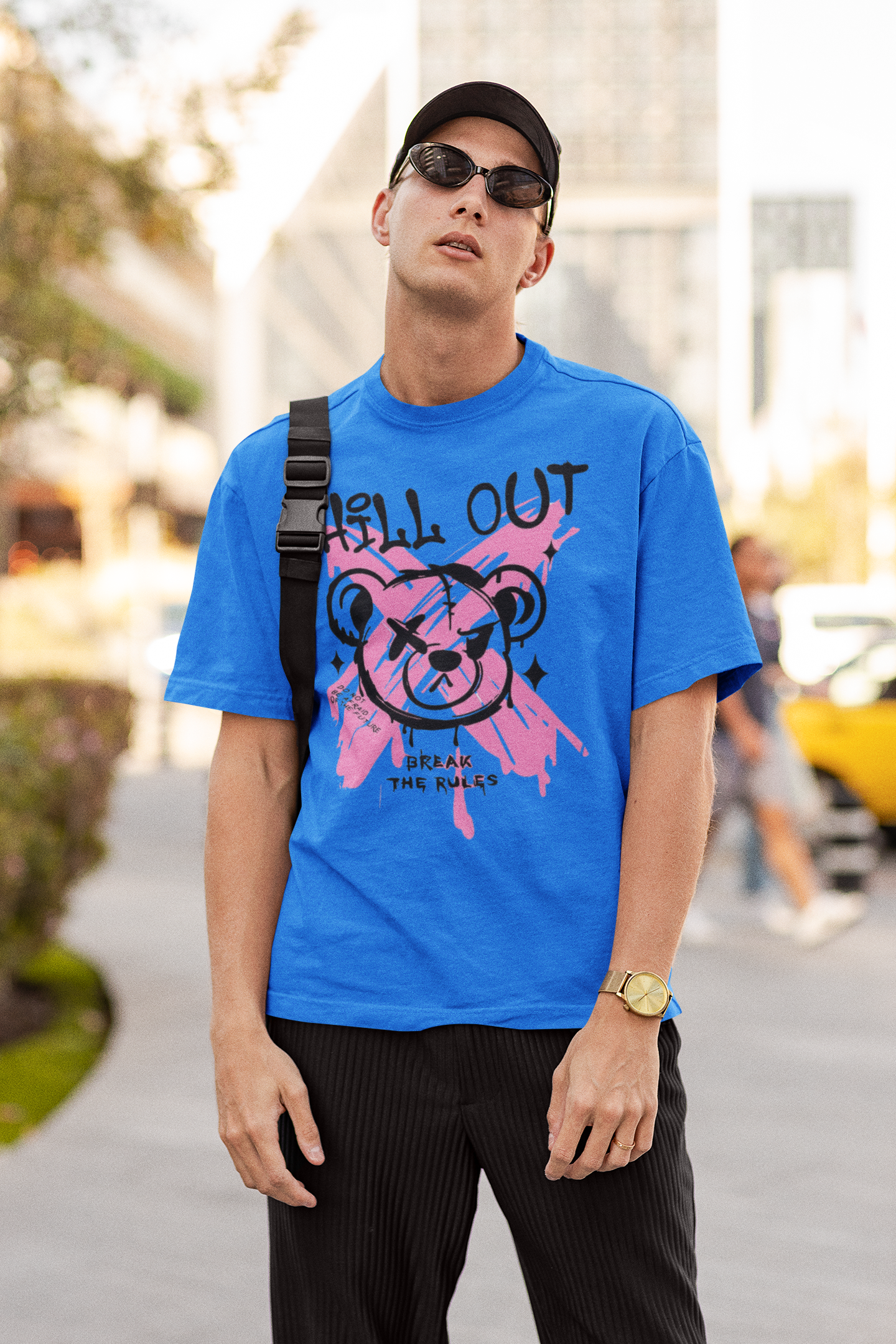 Chill out Blue Tee