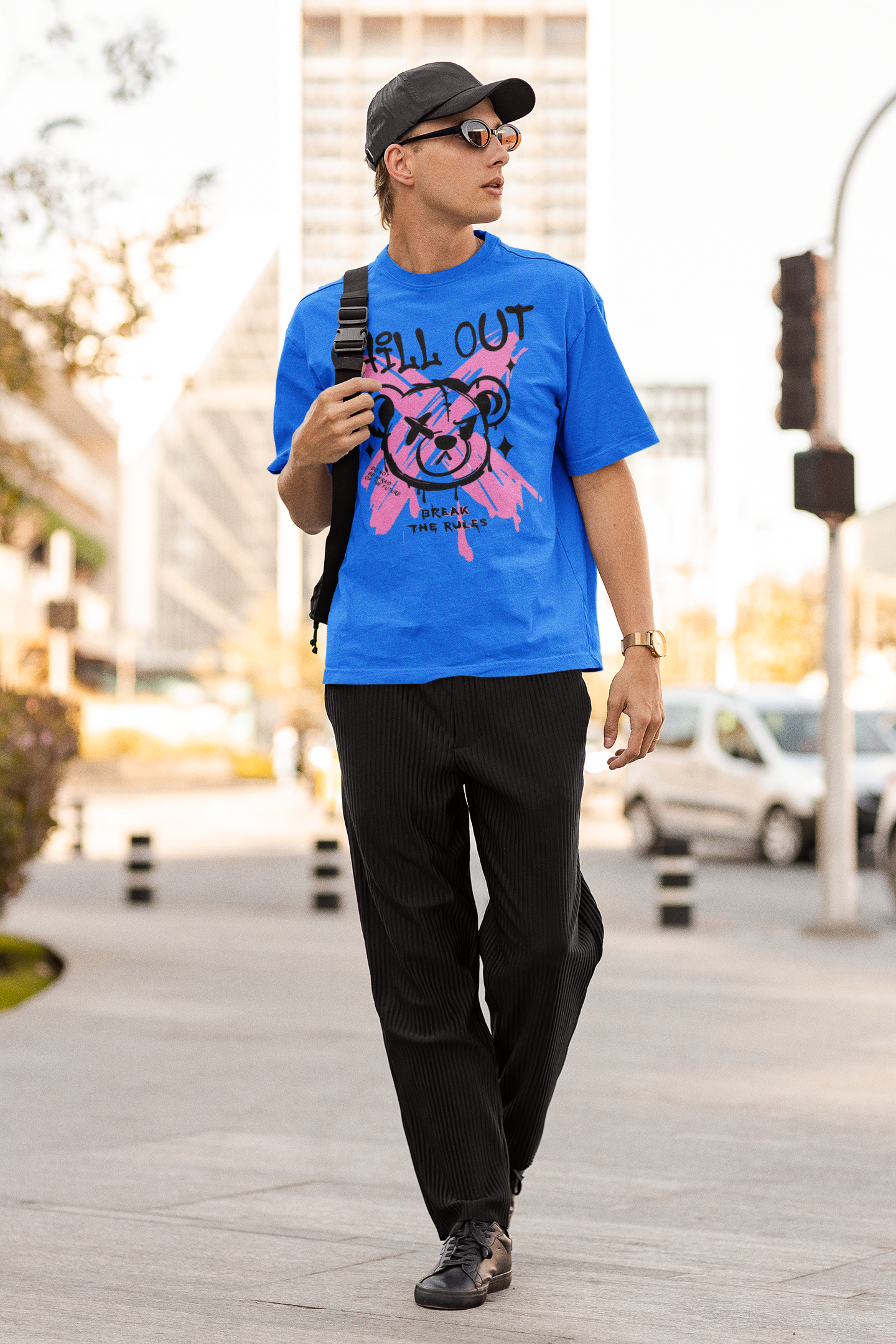 Chill out Blue Tee
