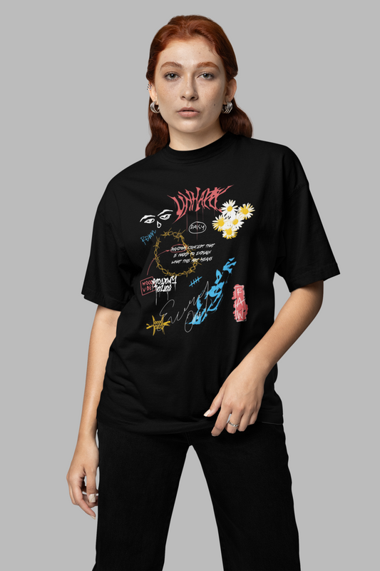 Daisy Chaos Unisex black Tee