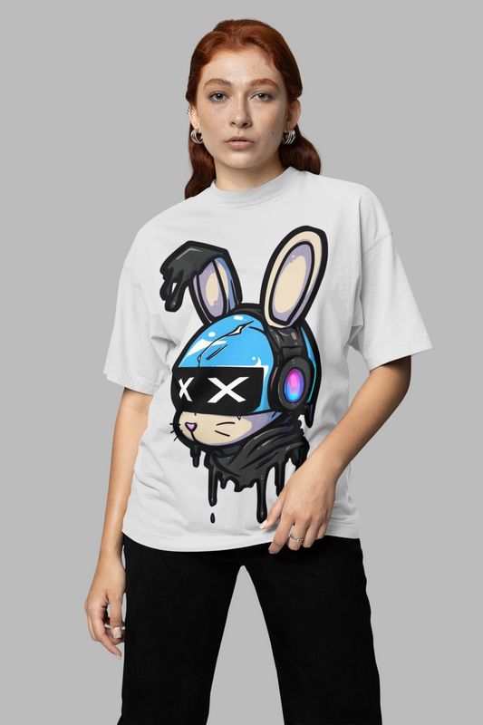 Cyber Bunny Off White Tee