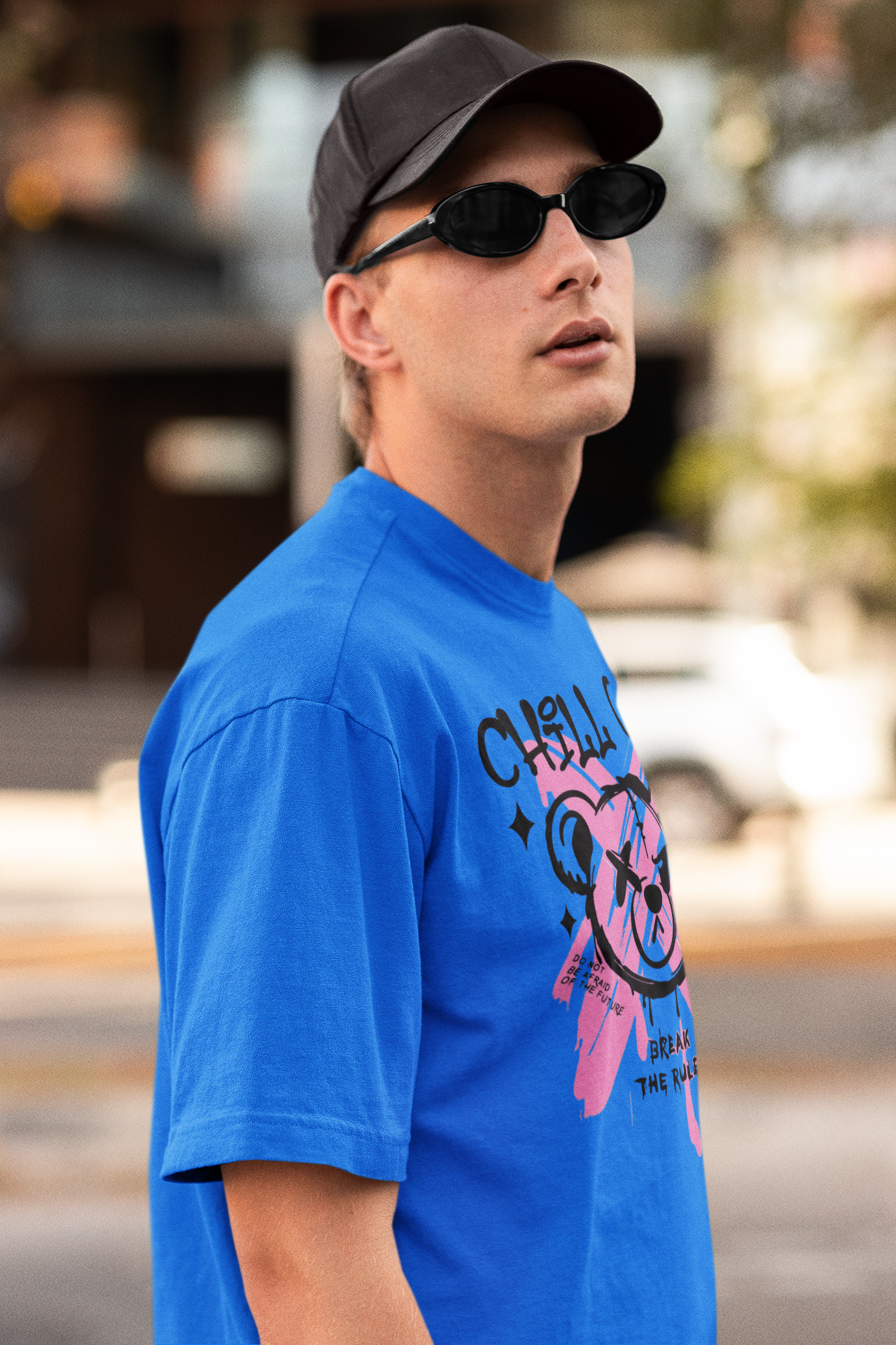 Chill out Blue Tee