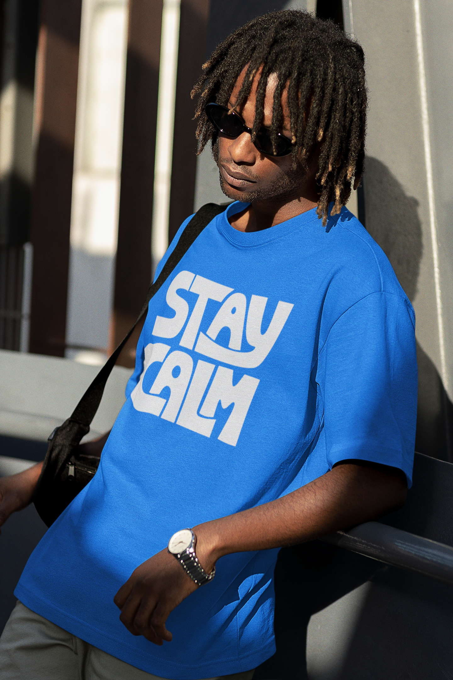 Stay Calm Blue Tee
